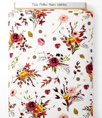 Tissu - Petites fleurs colorées
