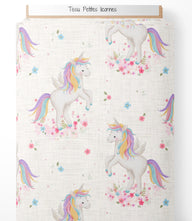 Tissu - Petites licornes