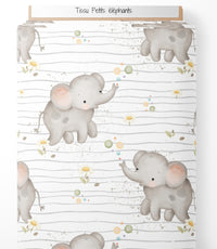 Tissu - Petits éléphants