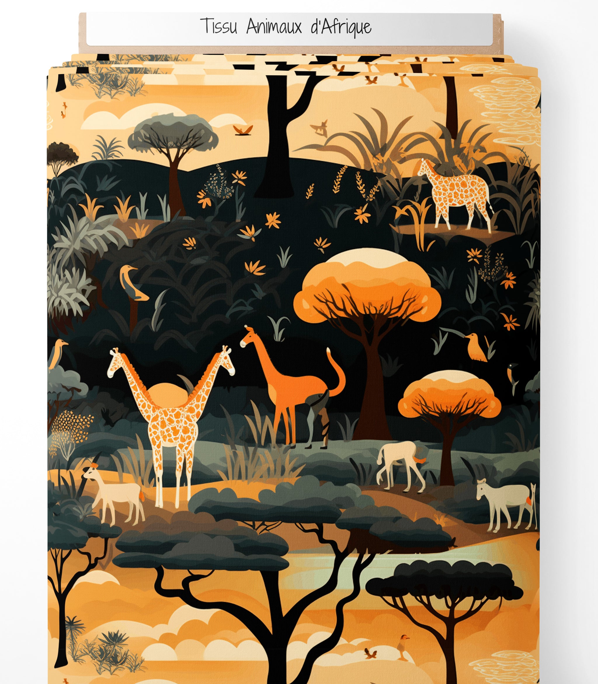 Tissu - Animaux d'Afrique