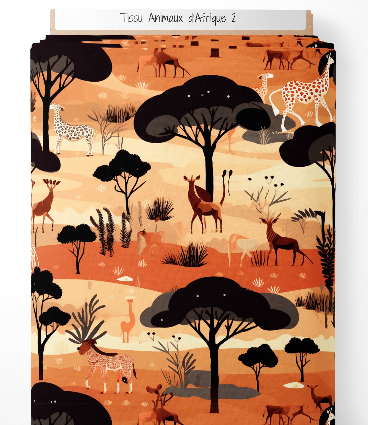 Tissu - Animaux d'Afrique 2
