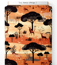 Tissu - Animaux d'Afrique 2