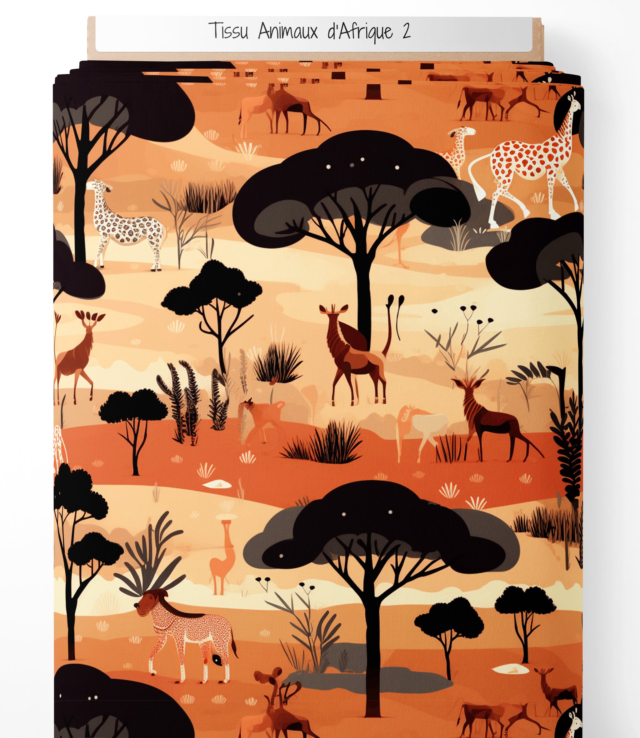 Tissu - Animaux d'Afrique 2