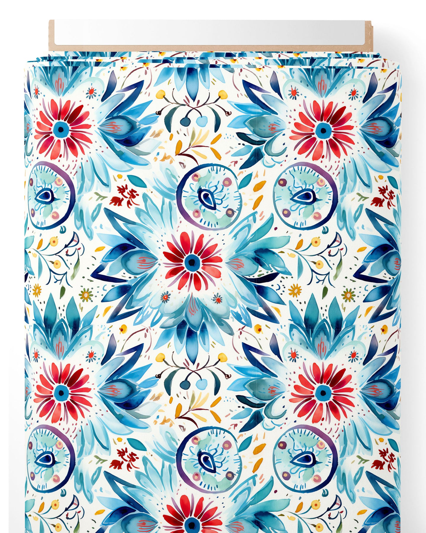 Tissu - Aquarelle boho 1