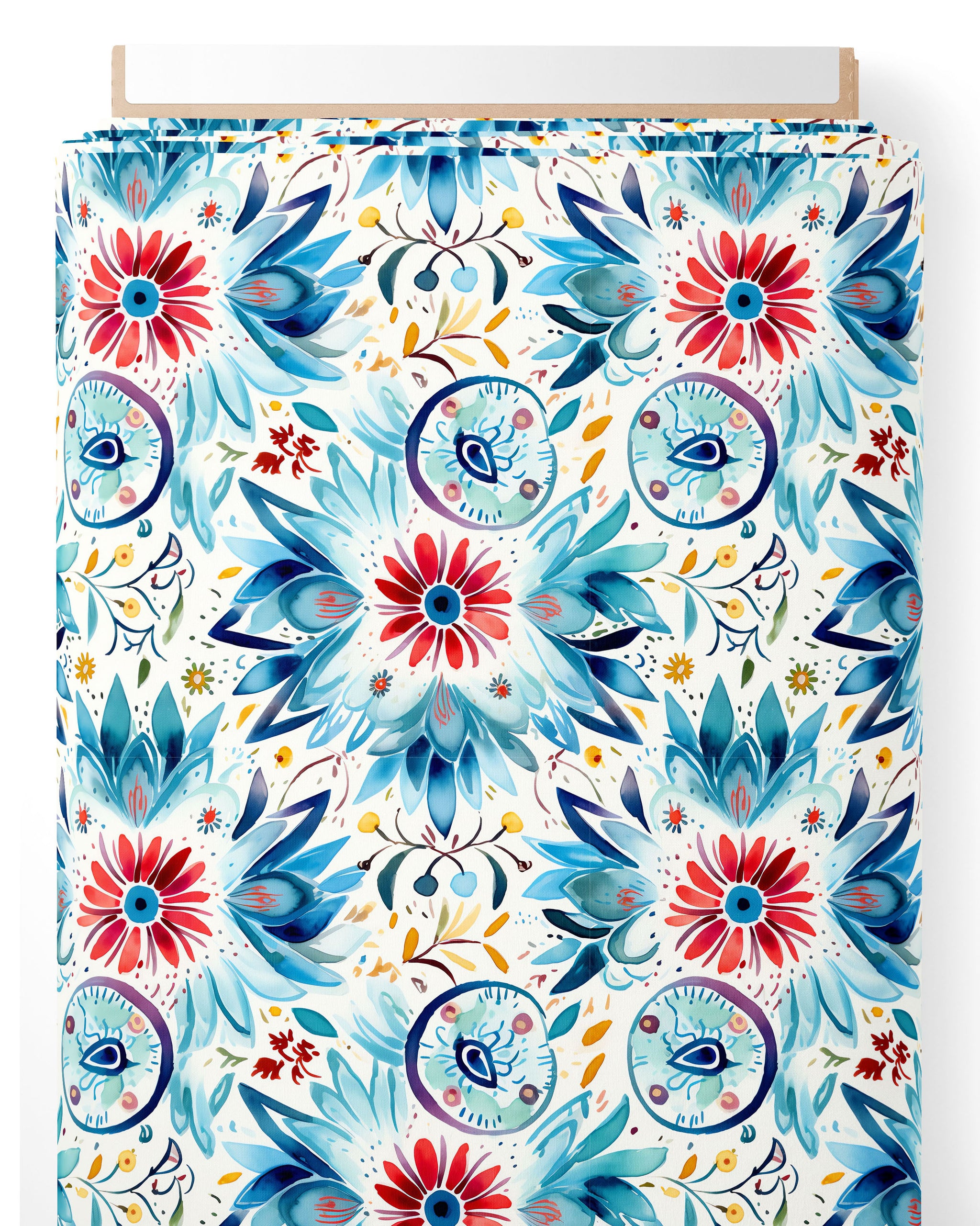 Tissu - Aquarelle boho 1