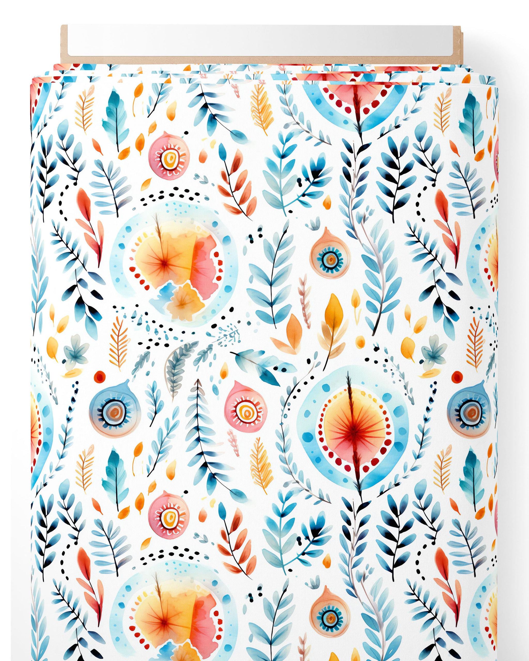 Tissu - Aquarelle boho 2