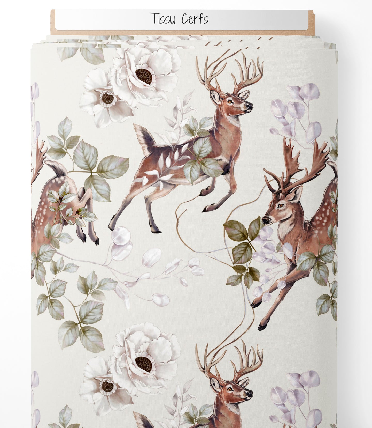 Tissu - Cerfs