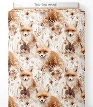 Tissu - Doux renards