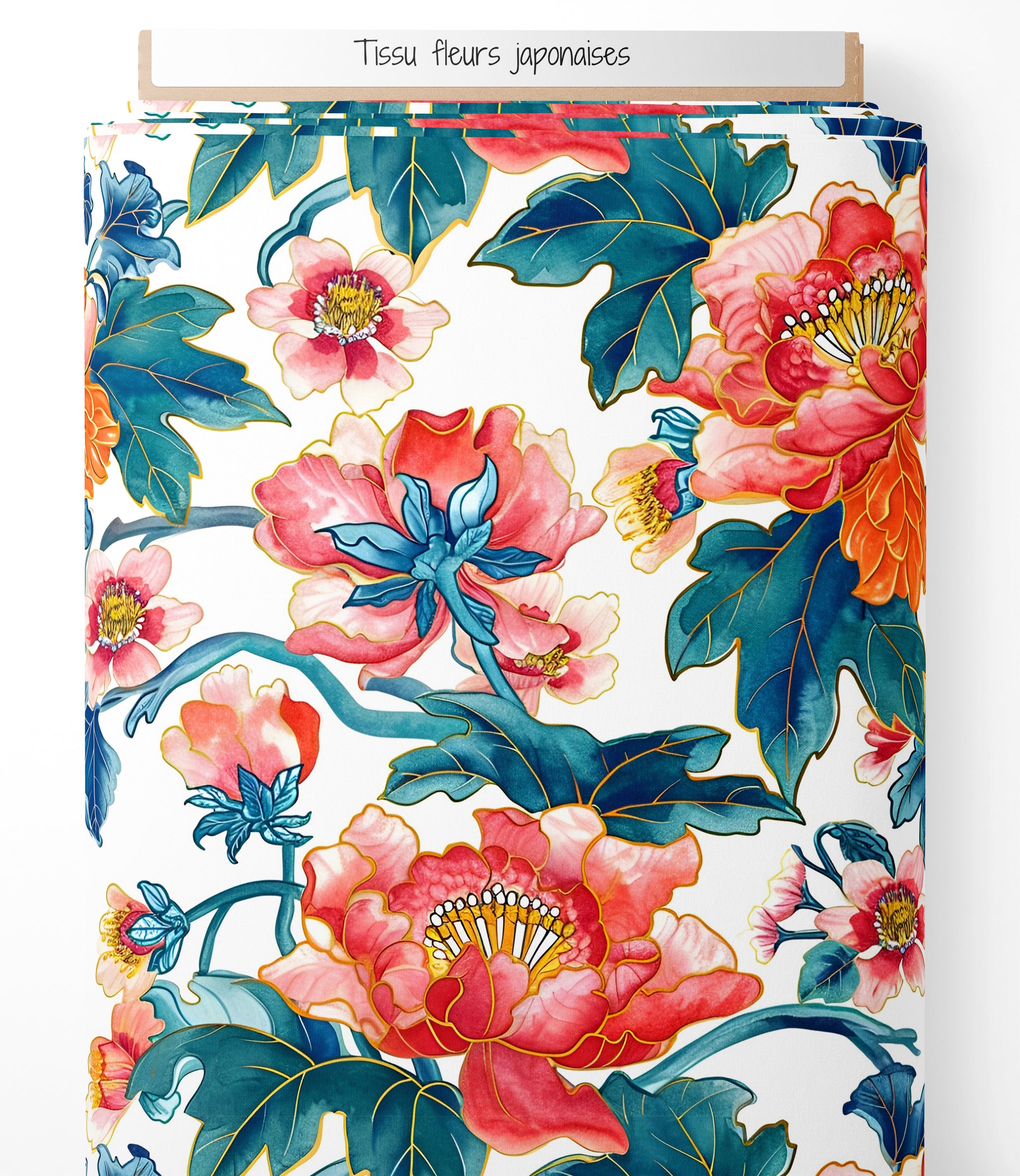 Tissu - Fleurs Japonaises