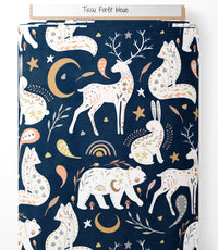 Tissu - Forêt bleue