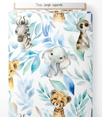 Tissu - Jungle aquarelle