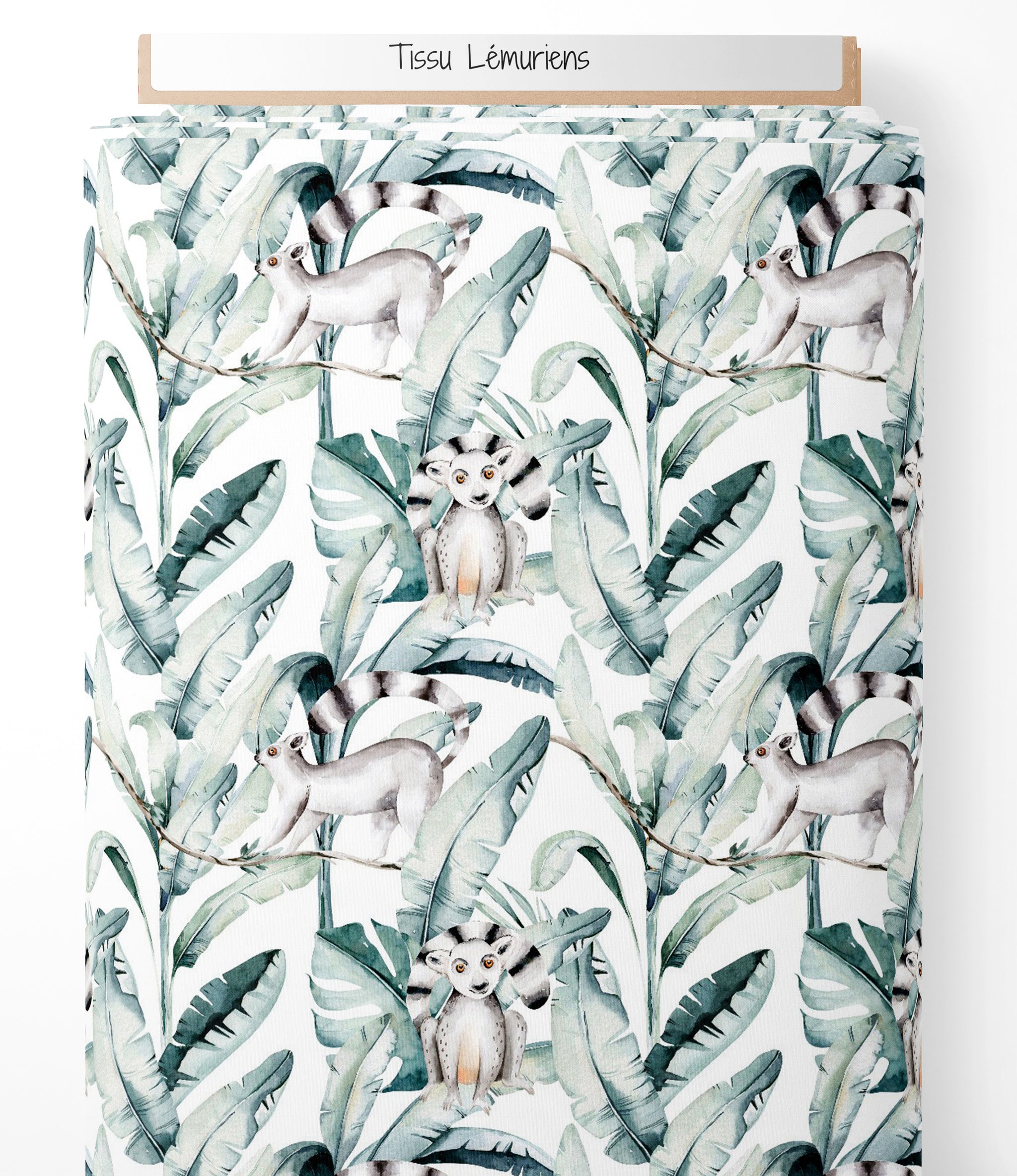 Tissu - Lémuriens