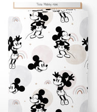 Tissu - Mickey rose