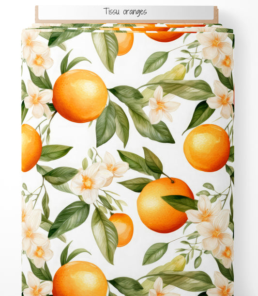 Tissu - Oranges