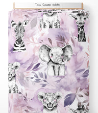 Tissu - savane violette