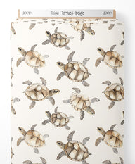 Tissu - Tortues beiges