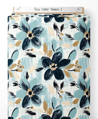 Tissu - water flowers 2