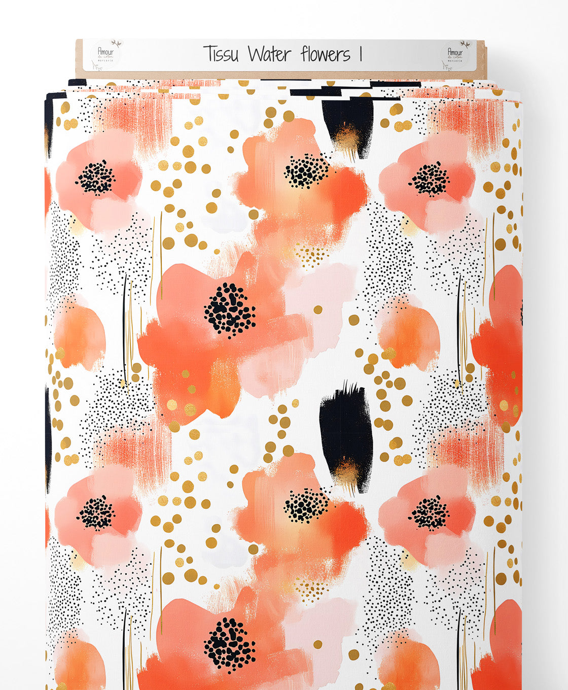 Tissu - water flowers 1