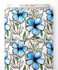 Tissu - water flowers 3