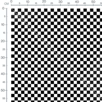 Tissu - Damier noir et blanc classique