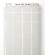 Tissu - Carreaux blancs sur fond gris