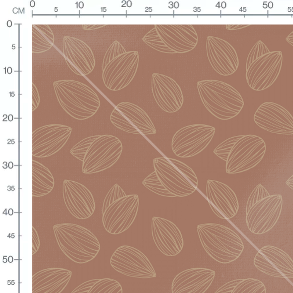 Tissu - Graines linéaires beige