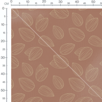 Tissu - Graines linéaires beige