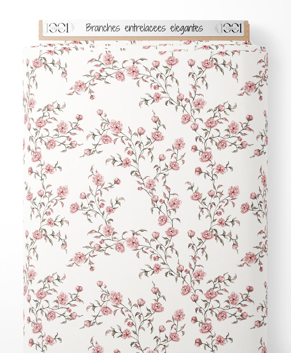 Tissu - Branches entrelacées élégantes