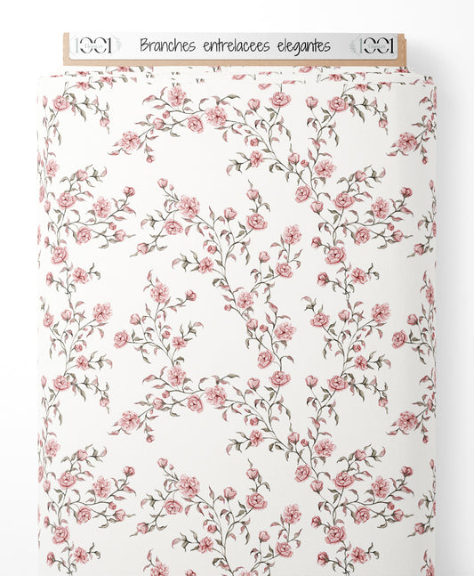 Tissu - Branches entrelacées élégantes
