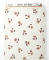 Tissu - Tournesols beige et brun