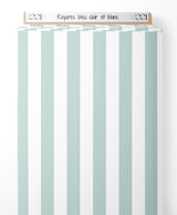 Tissu - Rayures bleu clair et blanc