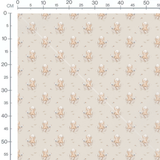 Tissu - Ours en bateau sur fond beige