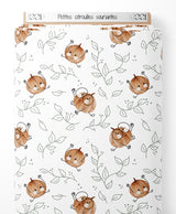 Tissu - Petites citrouilles souriantes