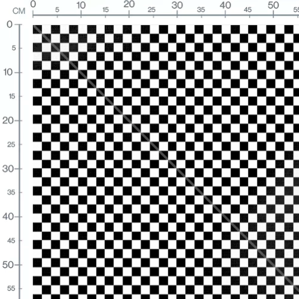 Tissu - Damier noir et blanc alterné