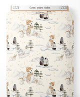 Tissu - Scène polaire étoilée