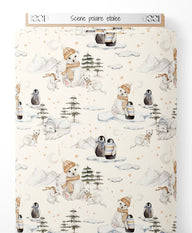 Tissu - Scène polaire étoilée