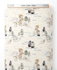 Tissu - Scène polaire étoilée