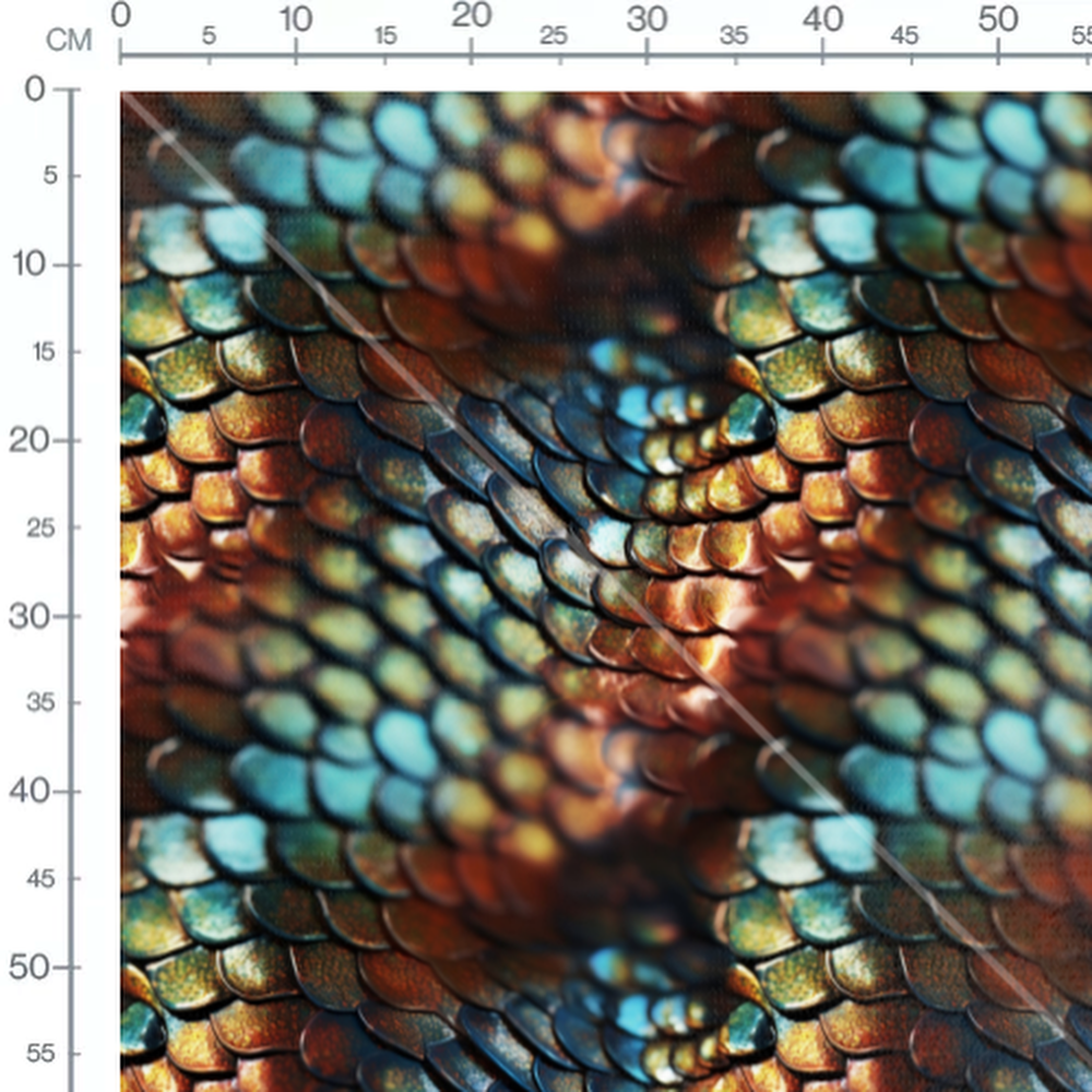 Tissu - lezard multicolor