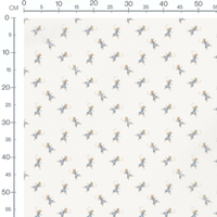 Tissu - Souris danseuses couronnées