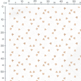 Tissu - Faons beige et points gris