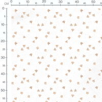 Tissu - Faons beige et points gris