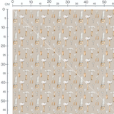 Tissu - Outils gris marron amusants