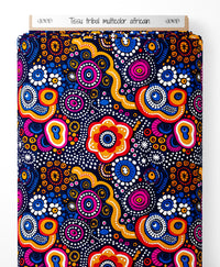 Tissu - tribal multicolor africain