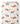 Tissu - Baleines orange et grises