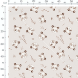 Tissu - Pandas et branches de bambou