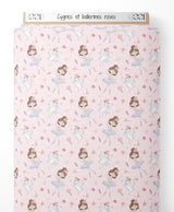 Tissu - Cygnes et ballerines roses