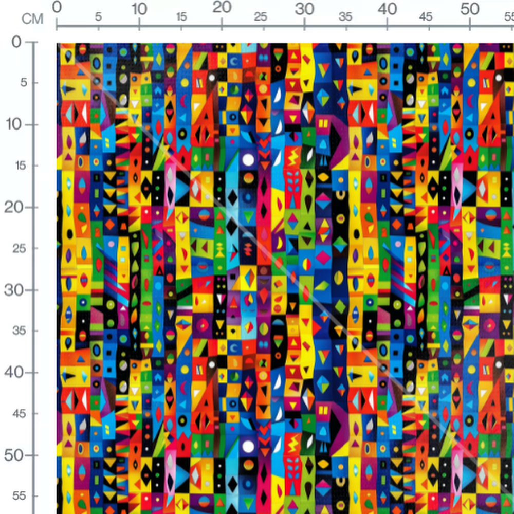 Tissu - geometrie moderne africain
