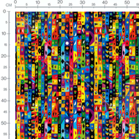 Tissu - geometrie moderne africain