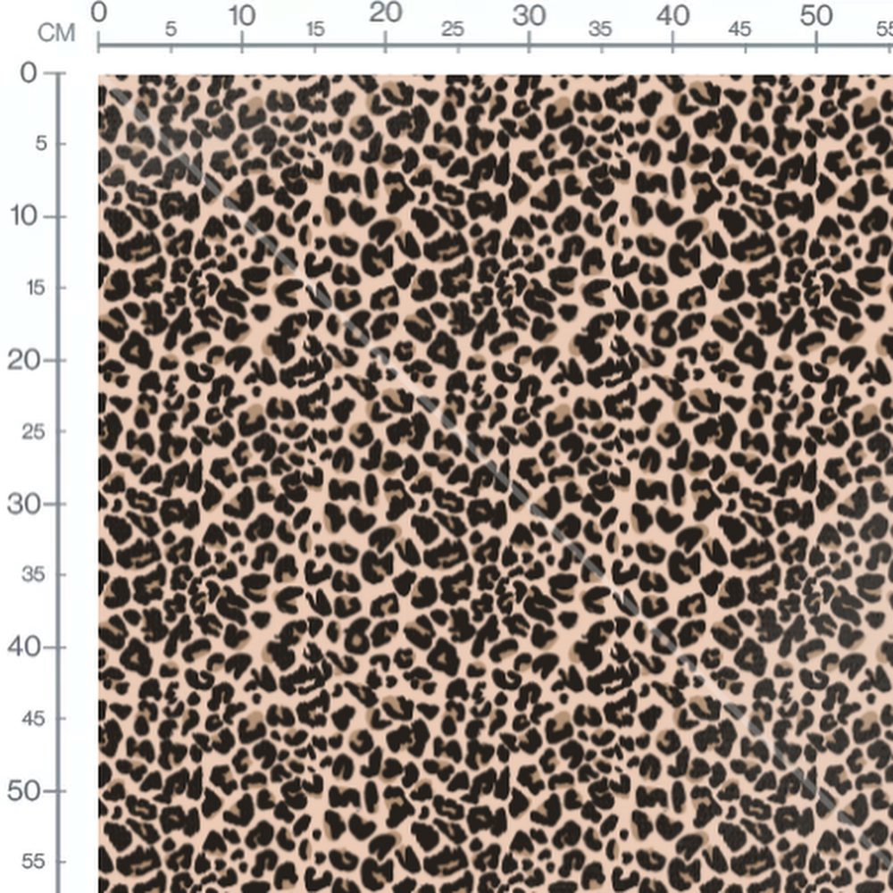 Tissu - leopard nude