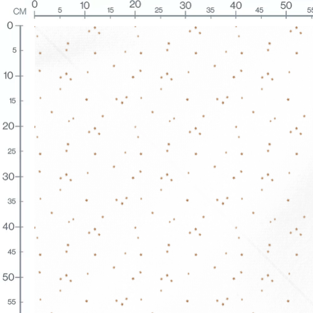 Tissu - Étoiles dorées uniformes